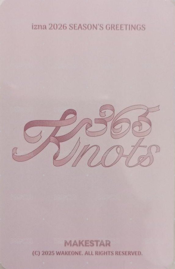 26’年曆 ms 特典卡  背面