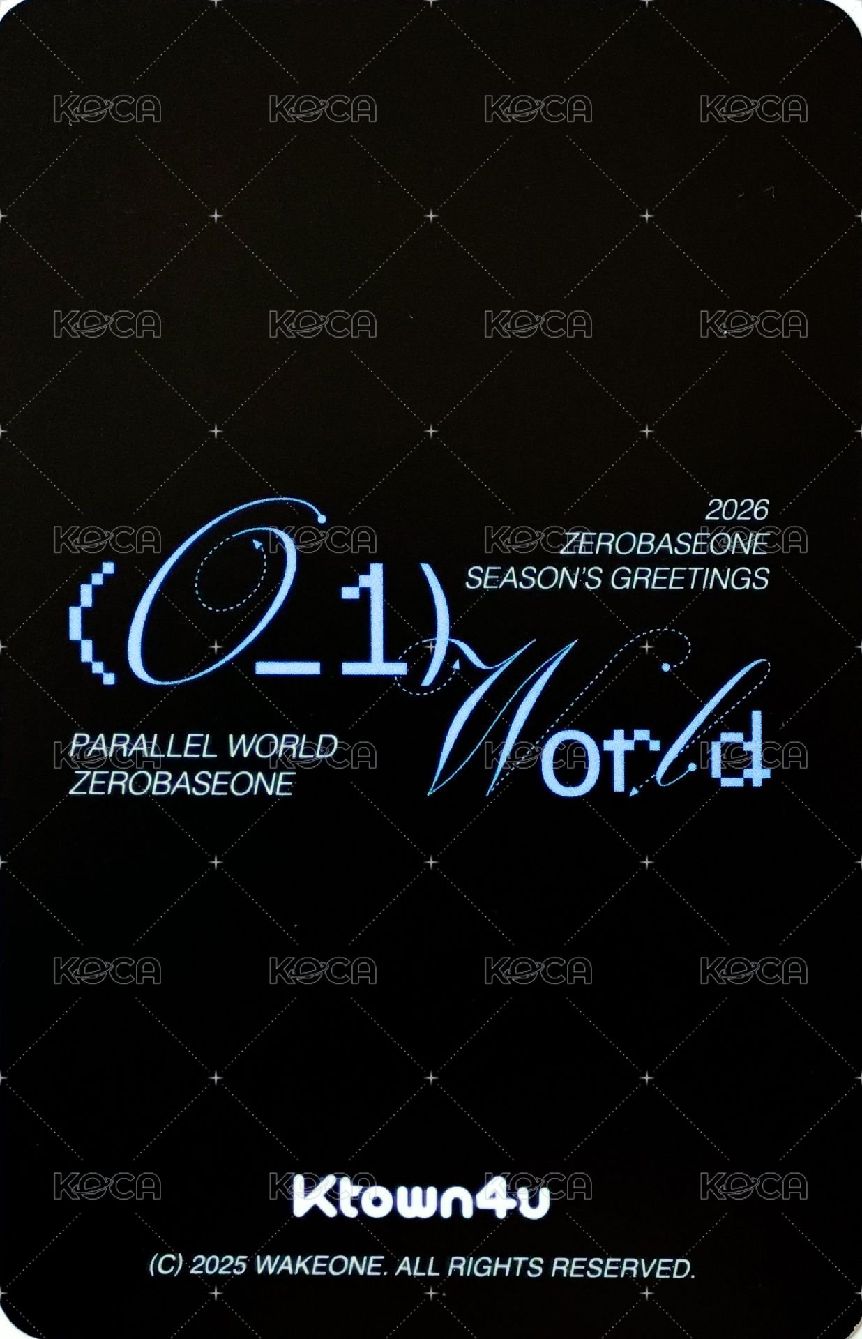 26'SG k4 特典卡  背面