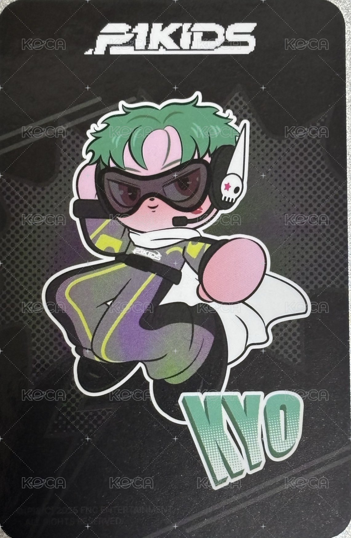 P1KIDS POP-UP STORE [Hello, World!] 周邊卡 尹起昊娃卡 背面