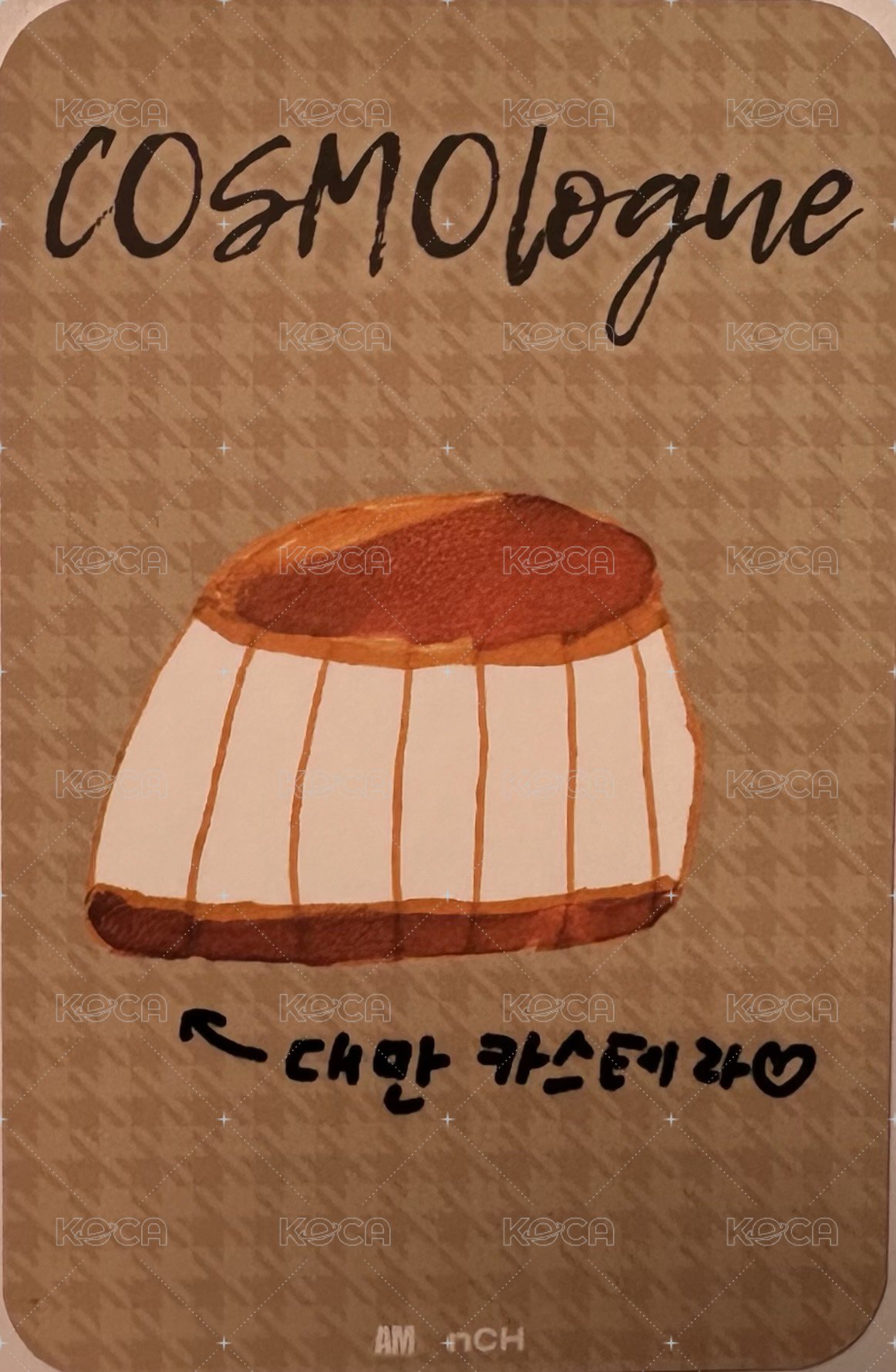 COSMOlogue in TAIPEI AM STUDIO  特典卡  背面