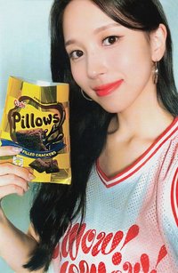 Oishi 代言卡 Mina餅乾代言卡