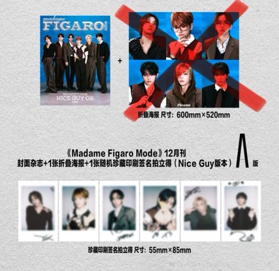 ⟡Figaro雜誌AB兩版&宰鉉泰山拍立得