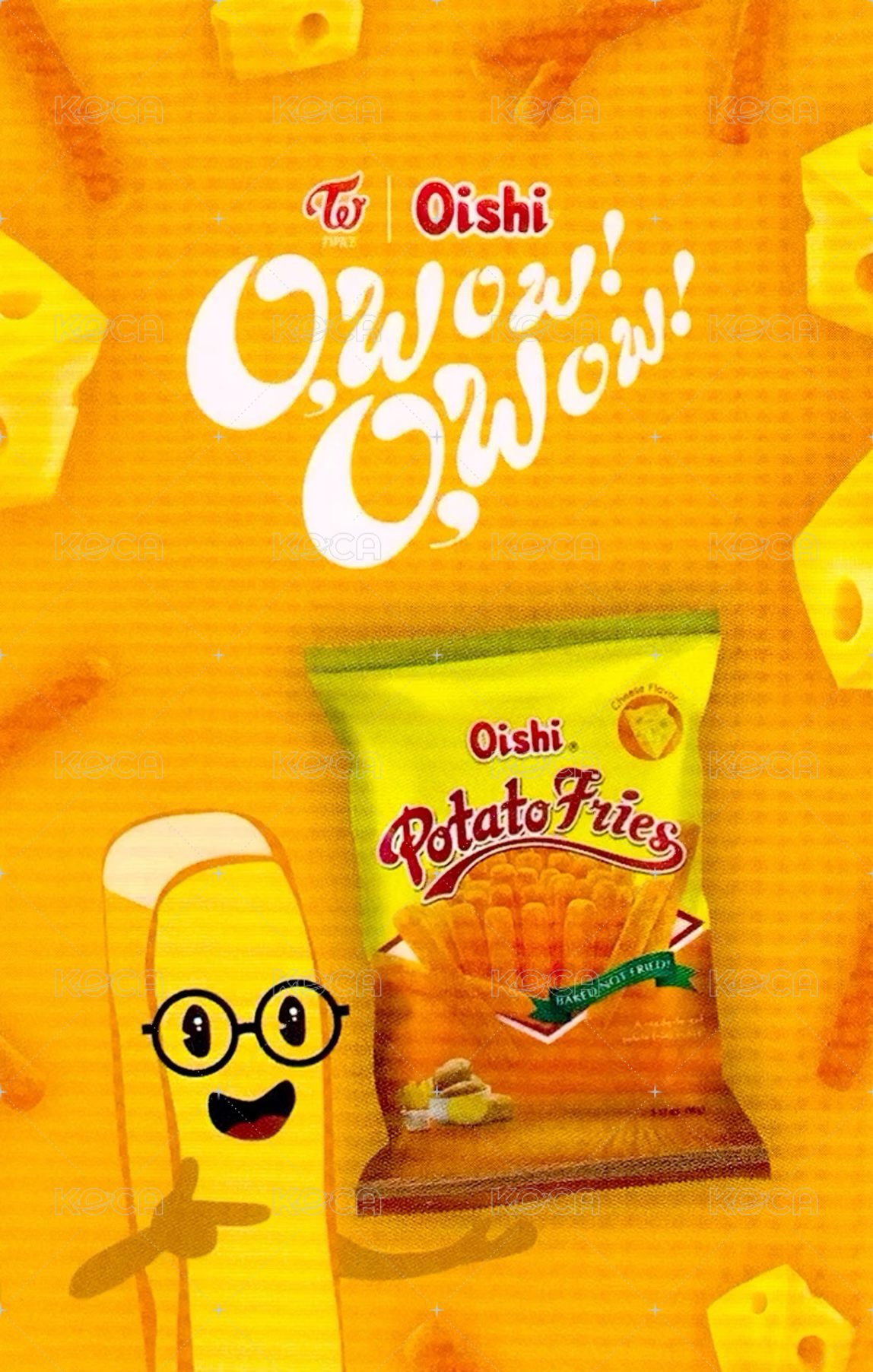 Oishi 代言卡  背面