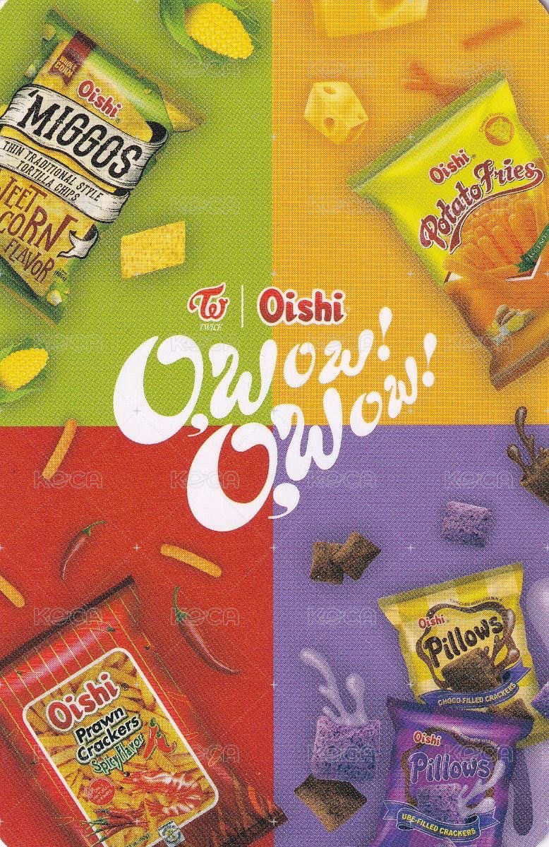 Oishi 代言卡  背面