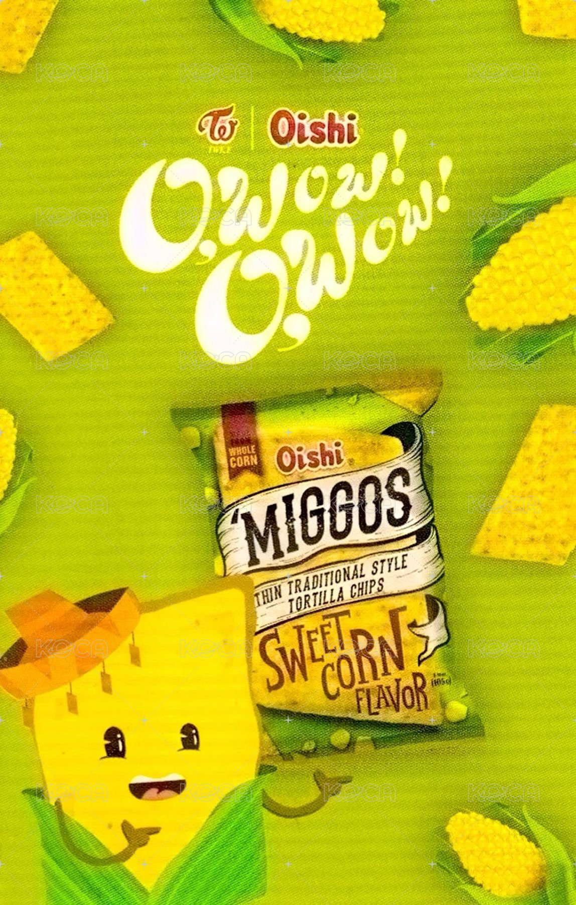 Oishi 代言卡  背面