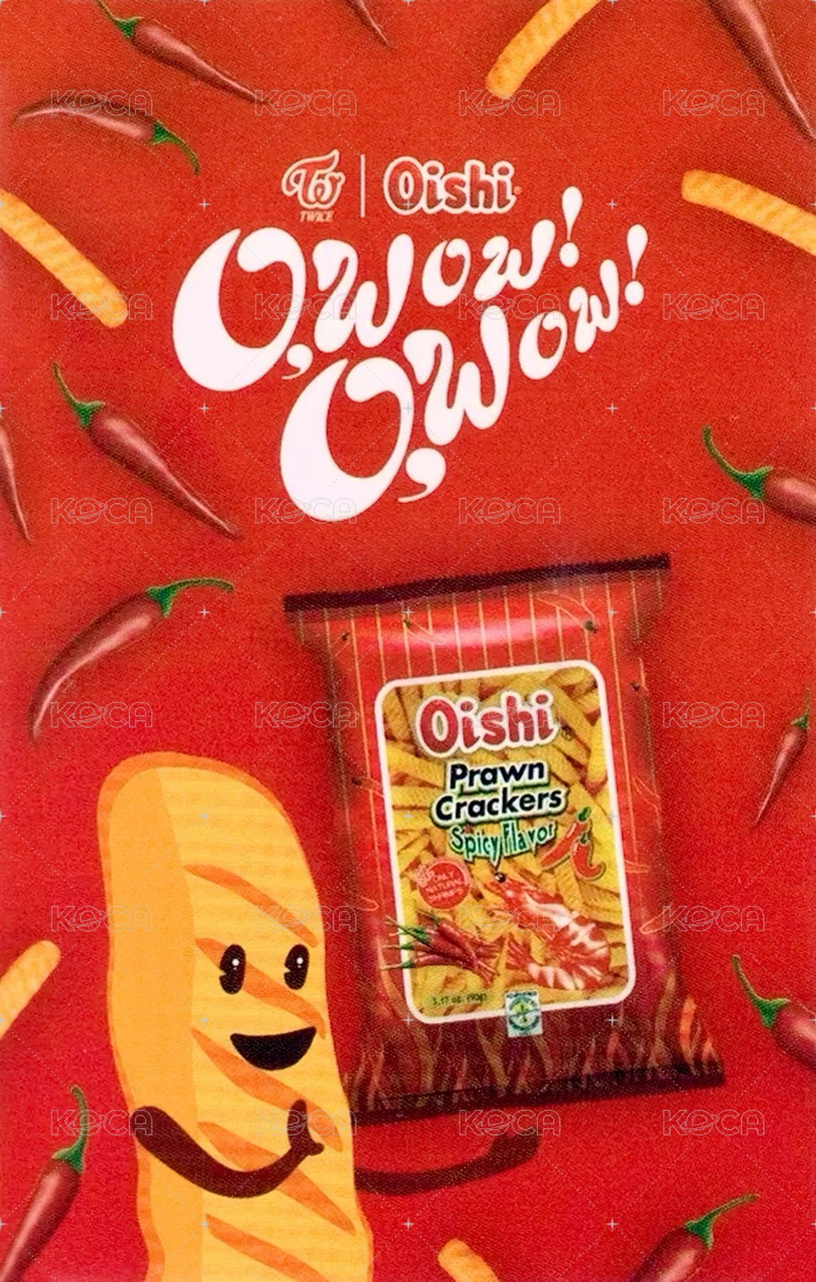 Oishi 代言卡  背面