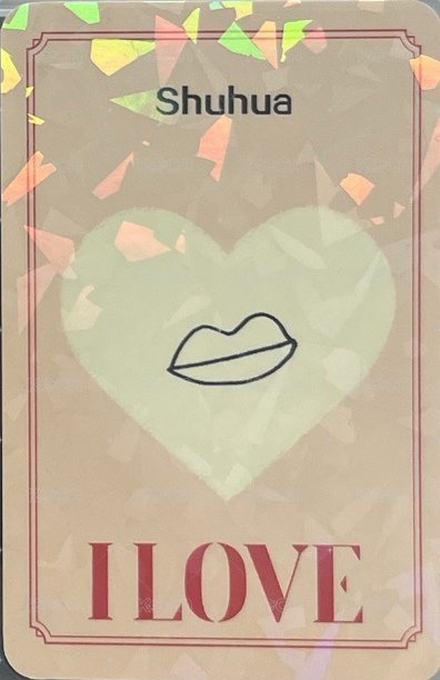 I LOVE kms 1.0 特典卡  背面