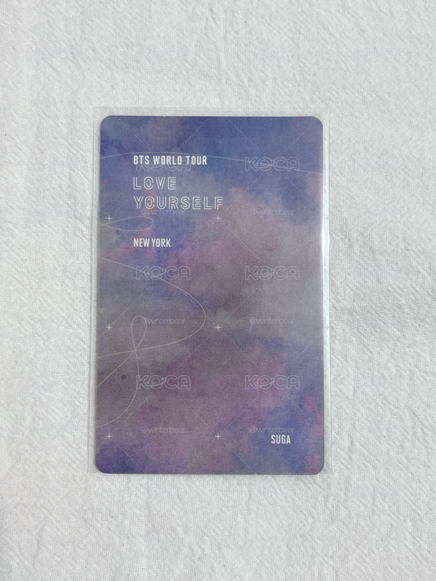 Suga LY紐約場DVD小卡+大寫真卡+寫真本
