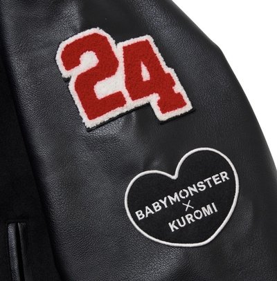 [酷洛米 聯名周邊] 棒球外套 黑色