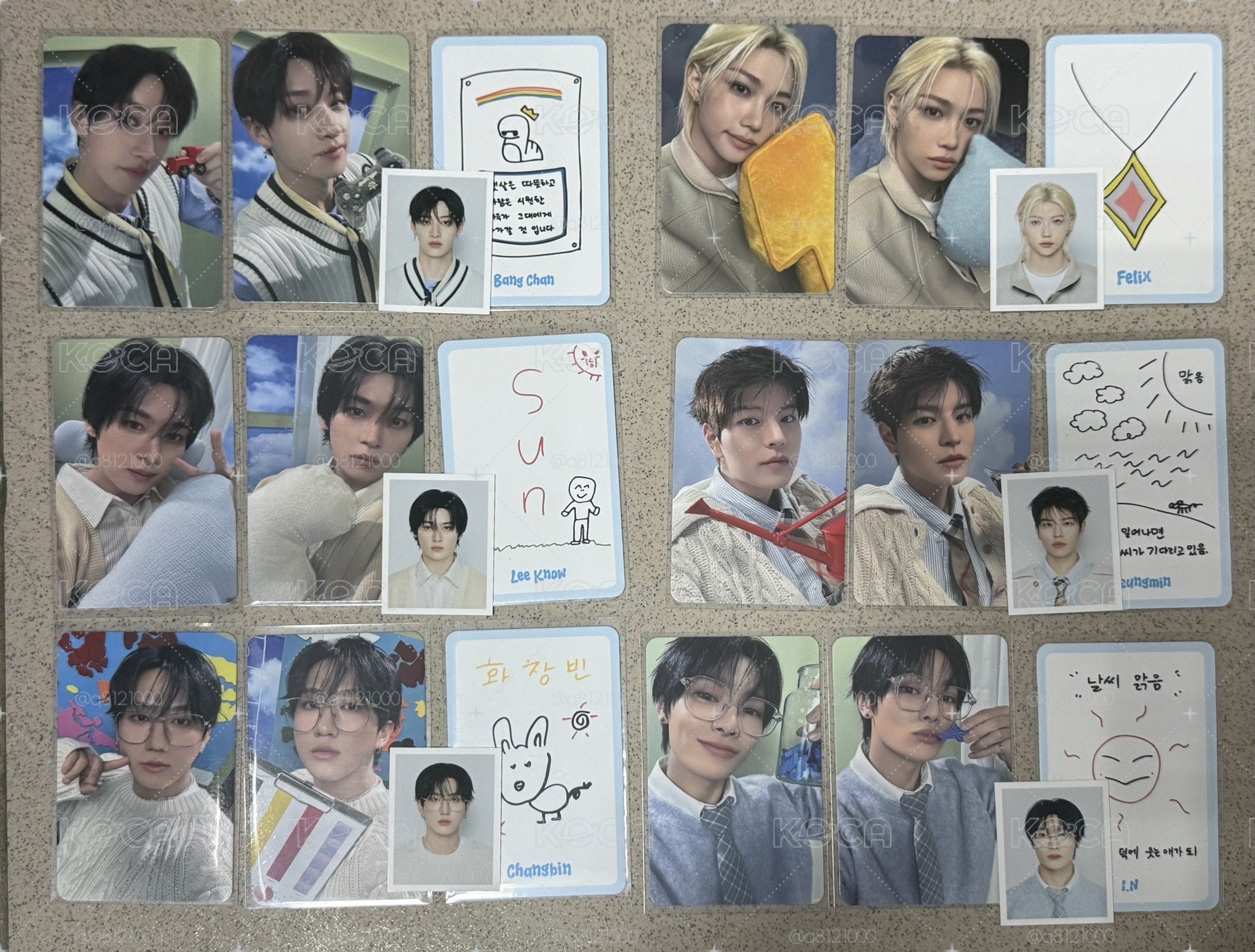 StrayKids 5期會員禮set、四格、娃