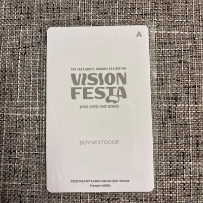 ［非現貨］ vision festa 入場卡李涵