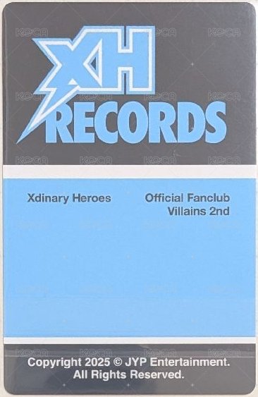 二期會員 會員禮卡 藍版 背面