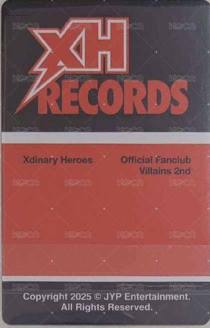 二期會員 會員禮卡 紅版 背面