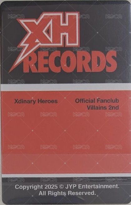 二期會員 會員禮卡 紅版 背面