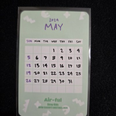 Stray Kids Air Ful 日本年曆紙卡周邊商品🐥Felix 菲菲 (共6項)