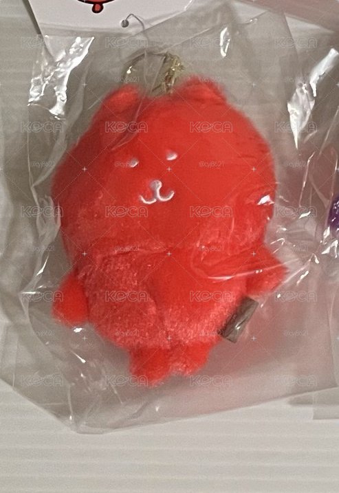自嘲熊 彩虹熊 娃娃 吊飾 紅熊