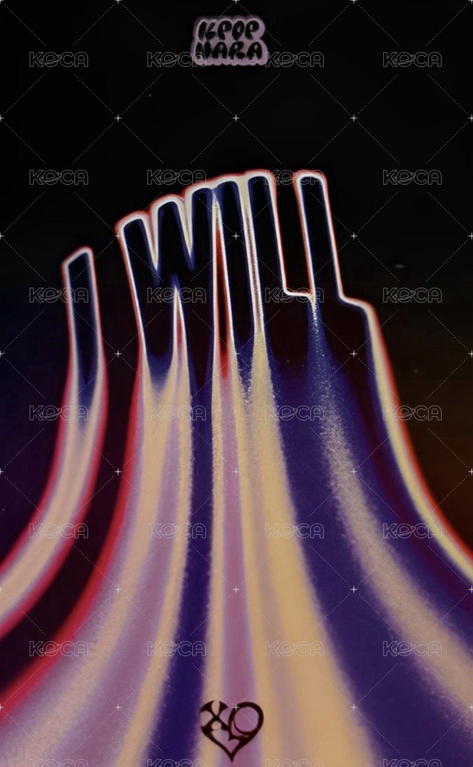 I WILL  Kpop Nara 特典卡  背面