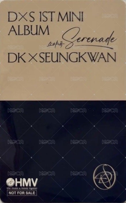 𝐃x𝐒 ‘소야곡’ hmv COMPACT Ver. 特典卡  背面