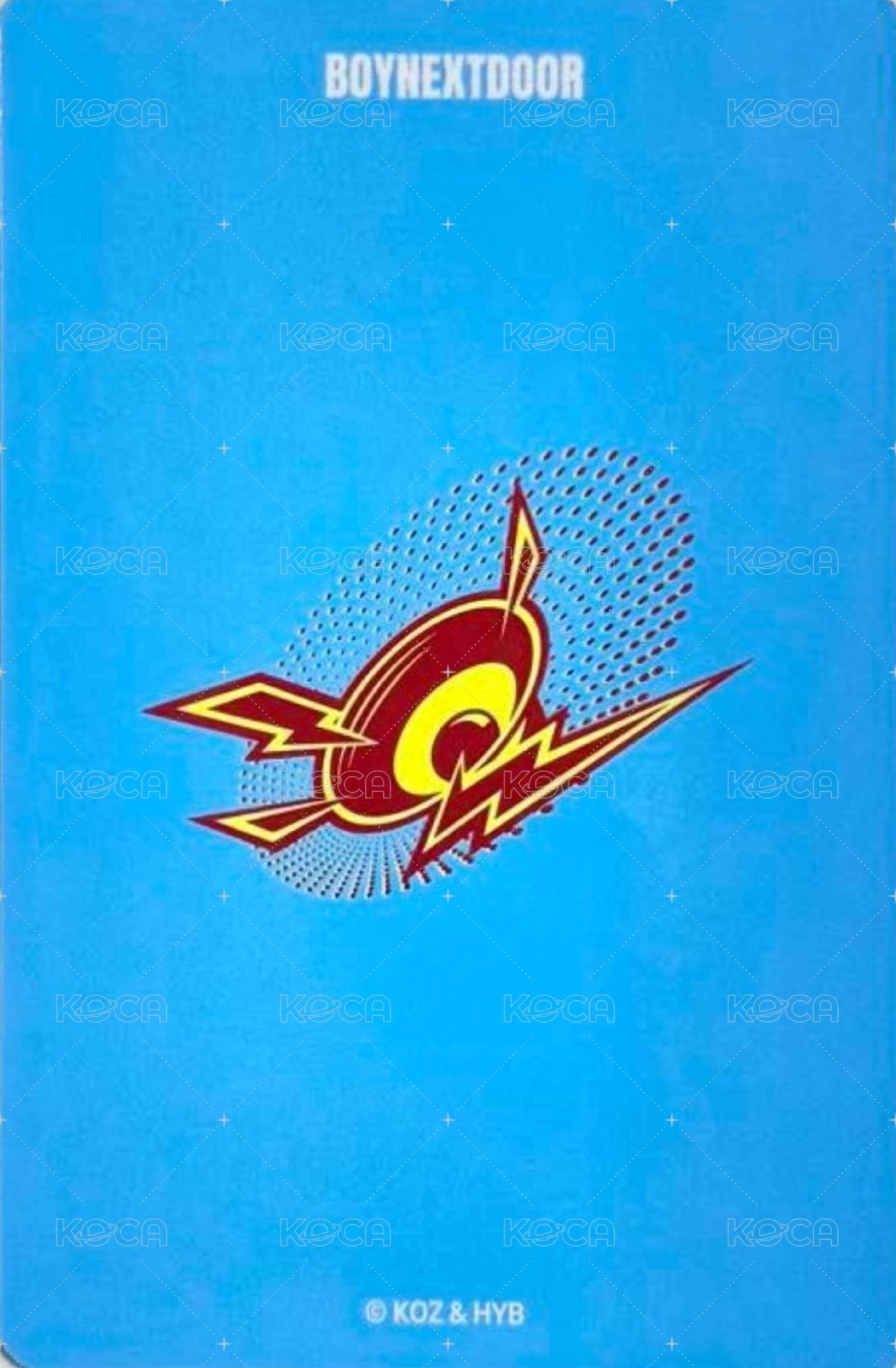 Knock On 巡迴 周邊卡 外套卡 背面