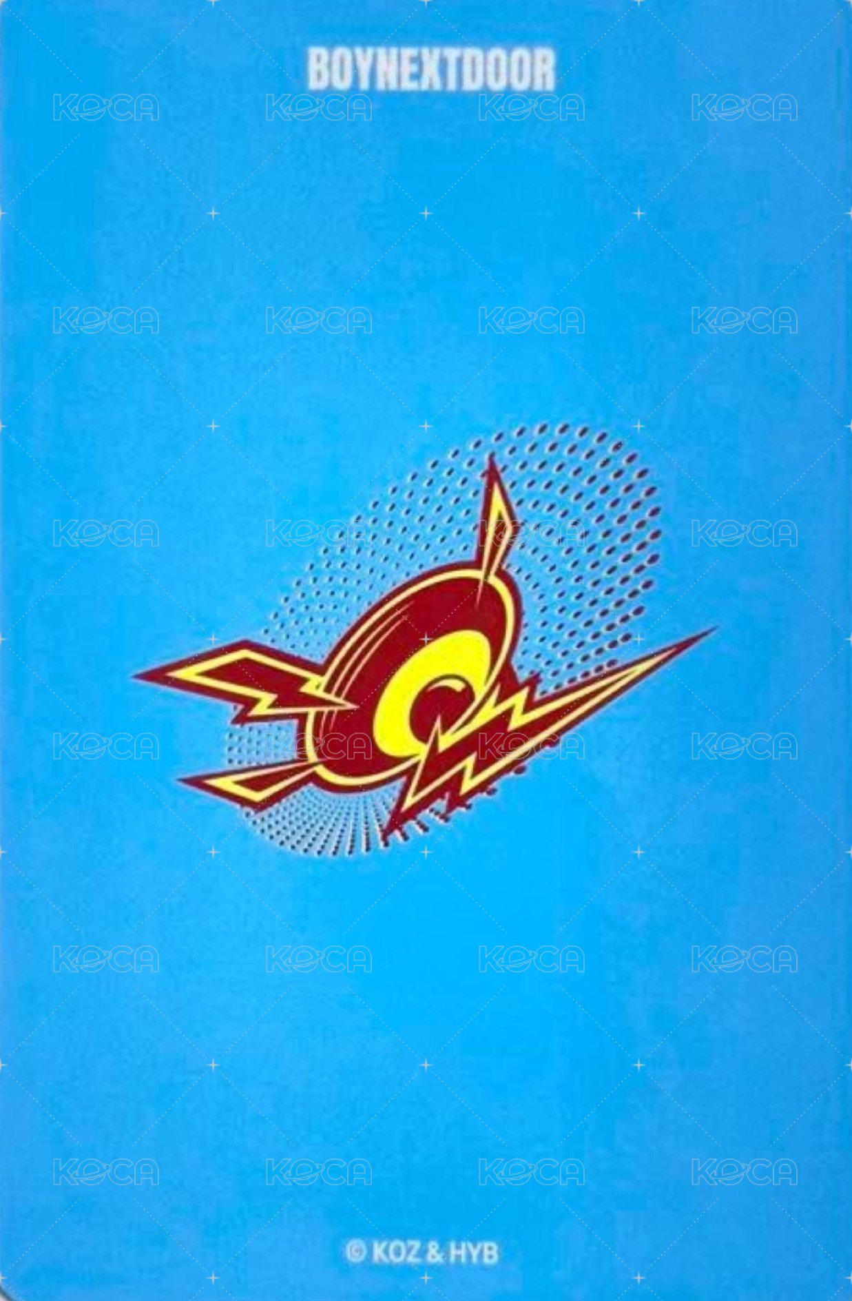 Knock On 巡迴 周邊卡 外套卡 背面