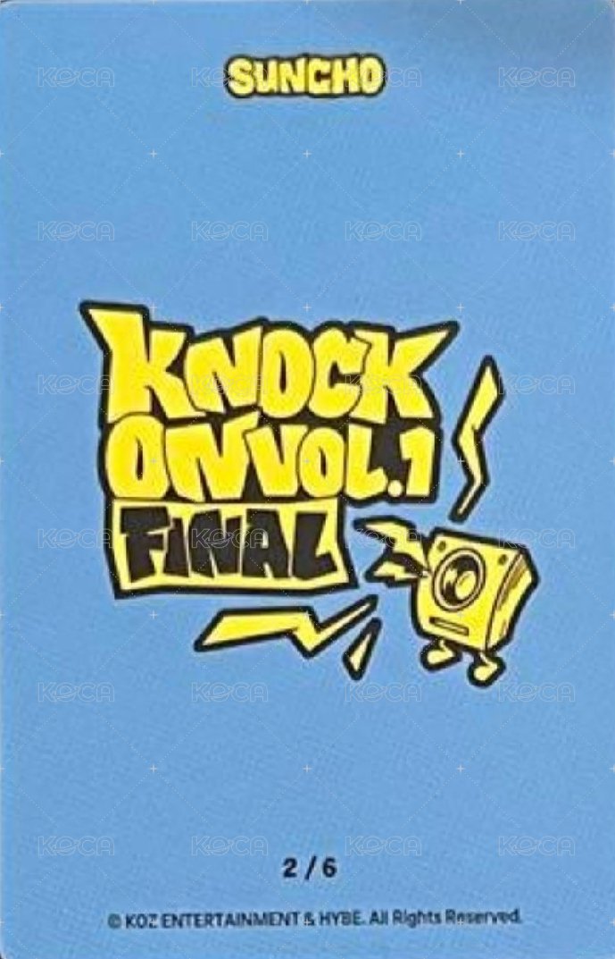 Knock On 巡迴 隨機卡 FINAL 場周 2/6 背面