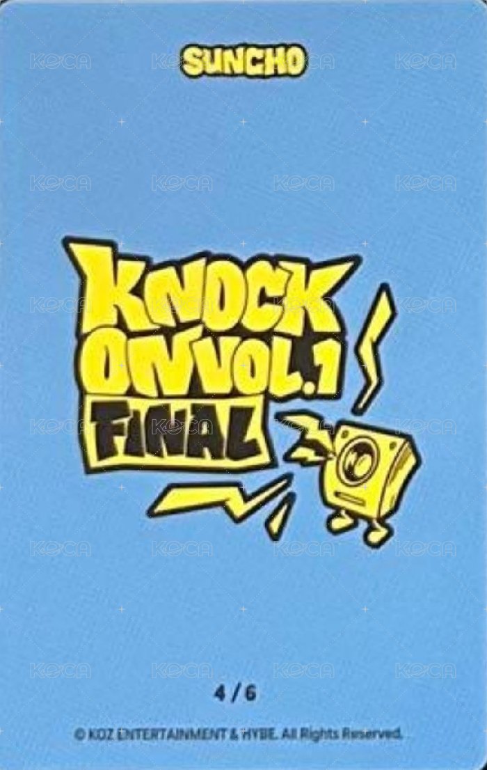 Knock On 巡迴 隨機卡 FINAL 場周 4/6 背面