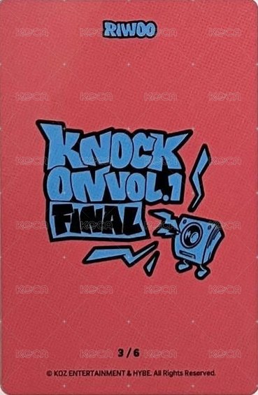 Knock On 巡迴 隨機卡 FINAL 場周 3/6 背面