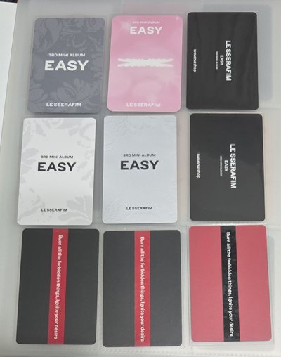 LE SSERAFIM SAKURA 櫻花 宮脇咲良 特典 小卡 EASY UNFORGIVEN