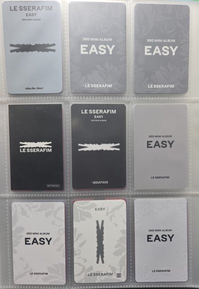 LE SSERAFIM YUNJIN 許允眞 特典 小卡 EASY