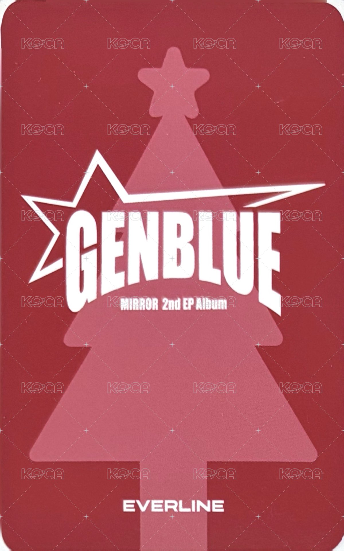 MIRROR el 幸運卡 크리스마스 ver. 背面