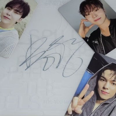 全專 ✨️ 隨機出貨【美國官網 】SEVENTEEN 親筆簽名 簽名卡 SPILL THE FEELS 迷12