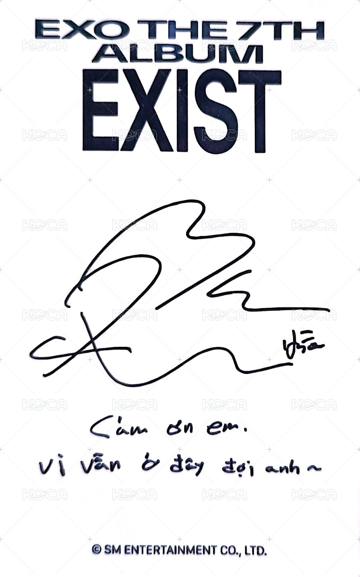 EXIST Bandina 特典卡  背面