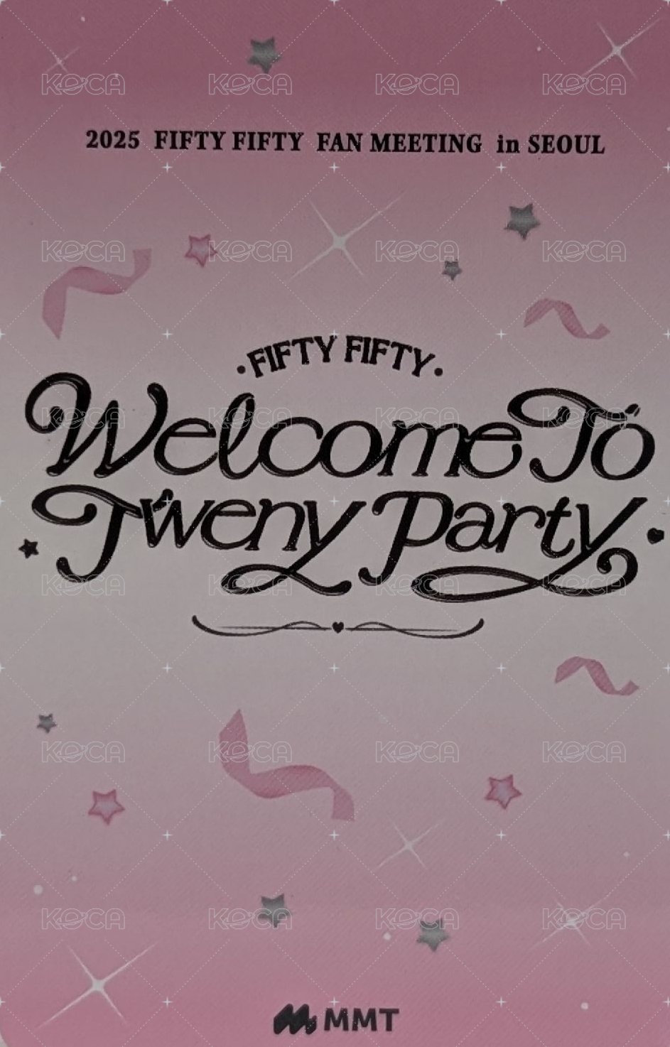 Welcome to Tweny Party Official MD mmt 隨機卡 首爾飯咪 背面