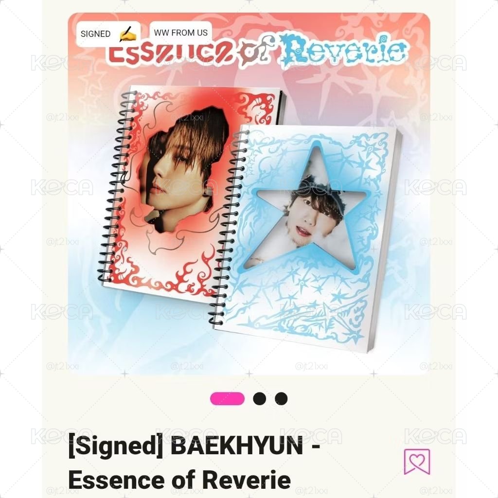 現貨【Hello82簽專 + 特典卡】EXO BAEKHYUN 邊伯賢 Essence of Reverie 簽名專輯
