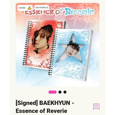 現貨【Hello82簽專 + 特典卡】EXO BAEKHYUN 邊伯賢 Essence of Reverie 簽名專輯