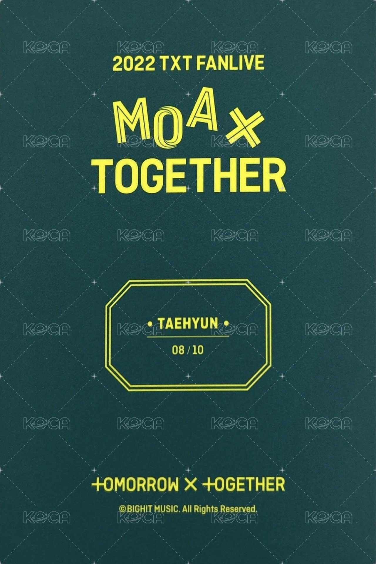 22 FANLIVE 隨機卡 08 背面