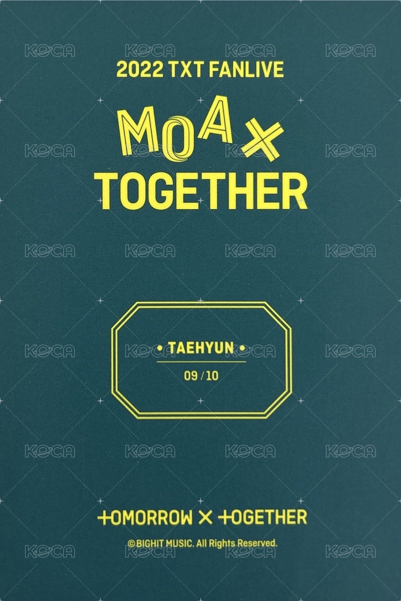 22 FANLIVE 隨機卡 09 背面