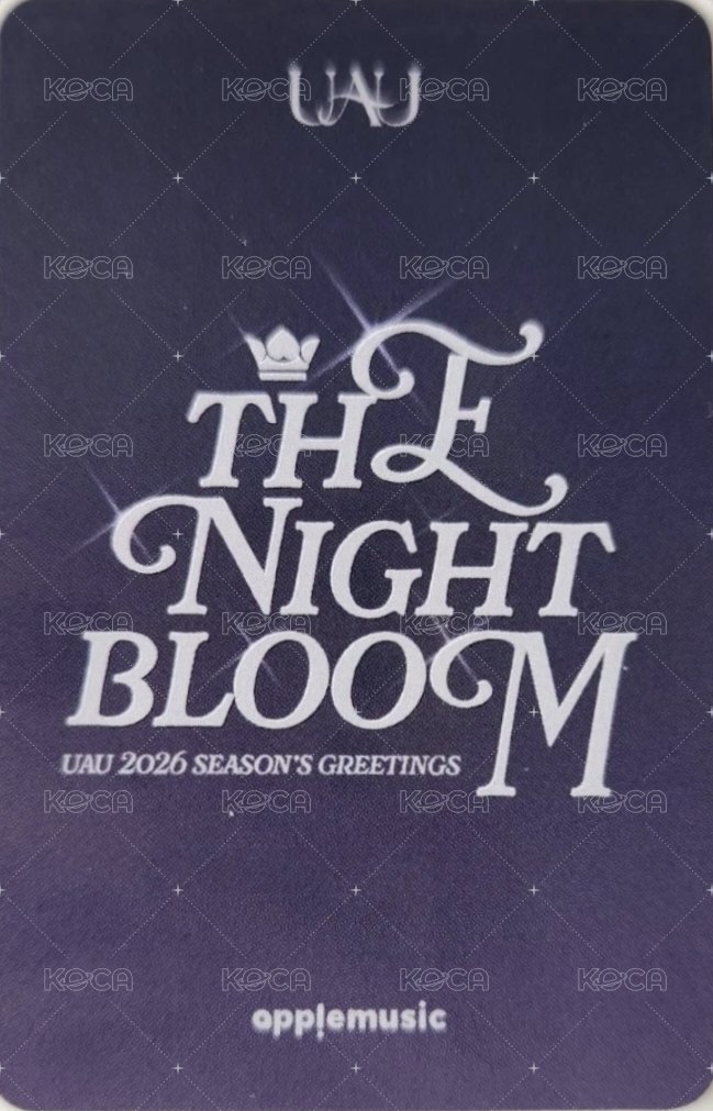 2026SG年曆 am gm 預購 特典卡 Watch ver. 背面