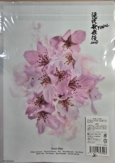 滝沢歌舞伎Zero Final A4文件夾