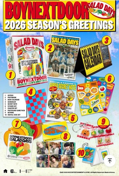 BOYNEXTDOOR ｜2026年曆