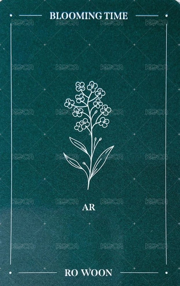2021 SEASON'S GREETINGS  BLOOMING TIME 年曆卡 AR卡 背面