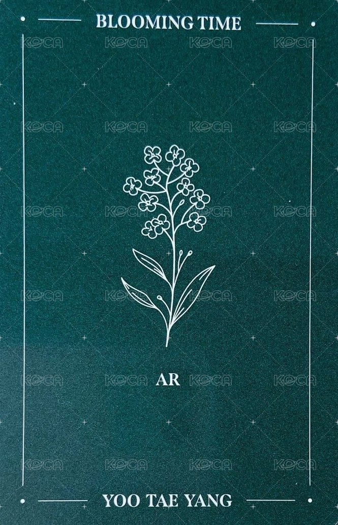 2021 SEASON'S GREETINGS  BLOOMING TIME 年曆卡 AR卡 背面