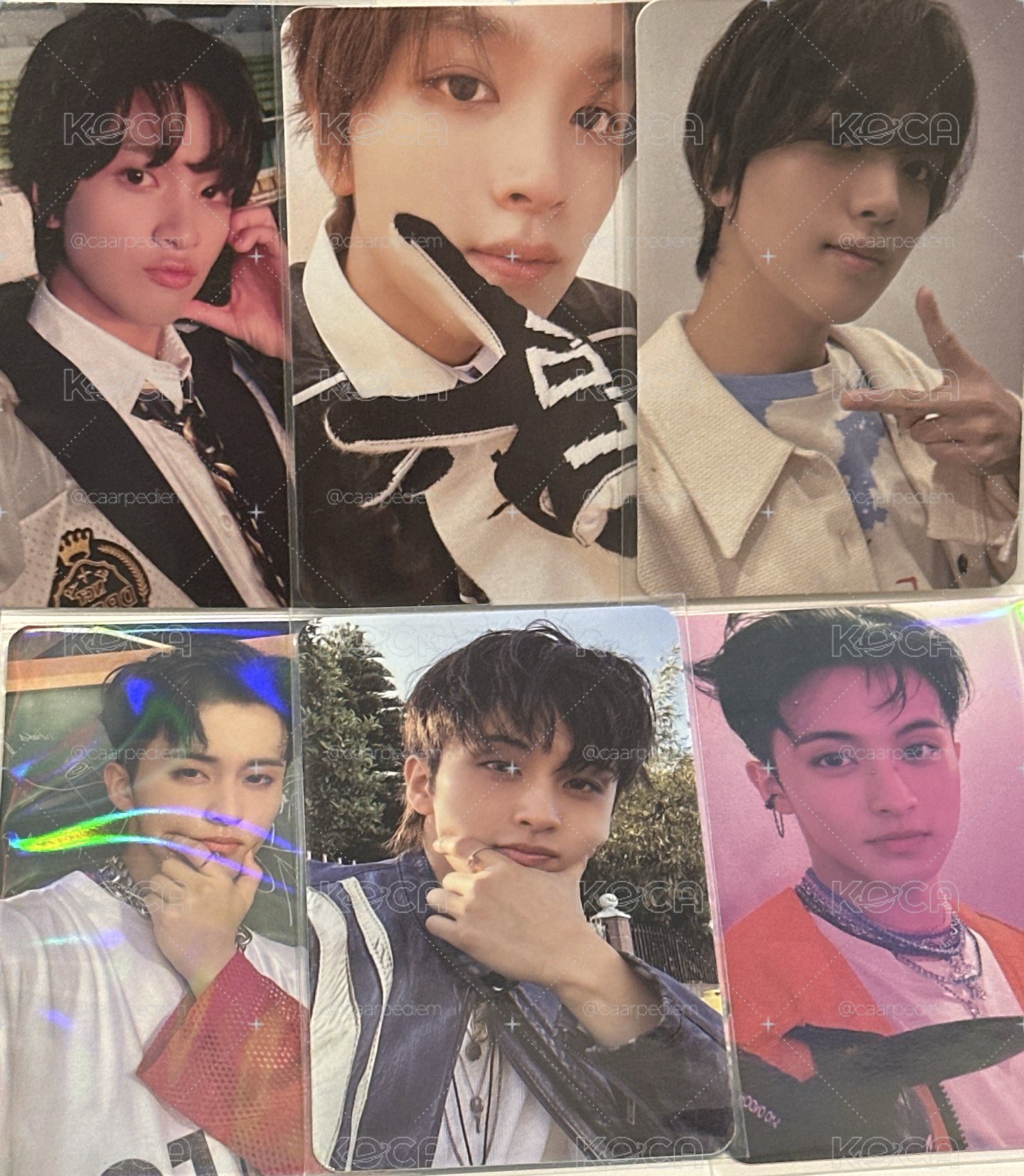 Nct Mark Haechan 小卡 6張不拆