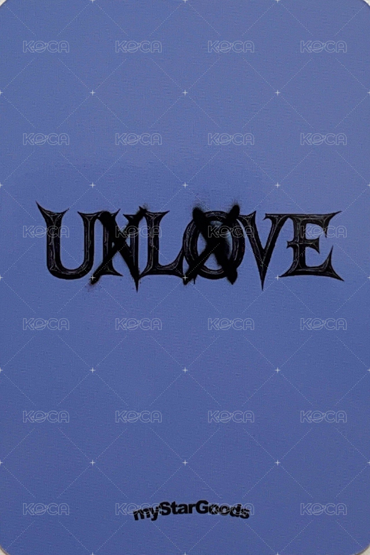 UXLXVE msg 4.0 簽售卡  背面