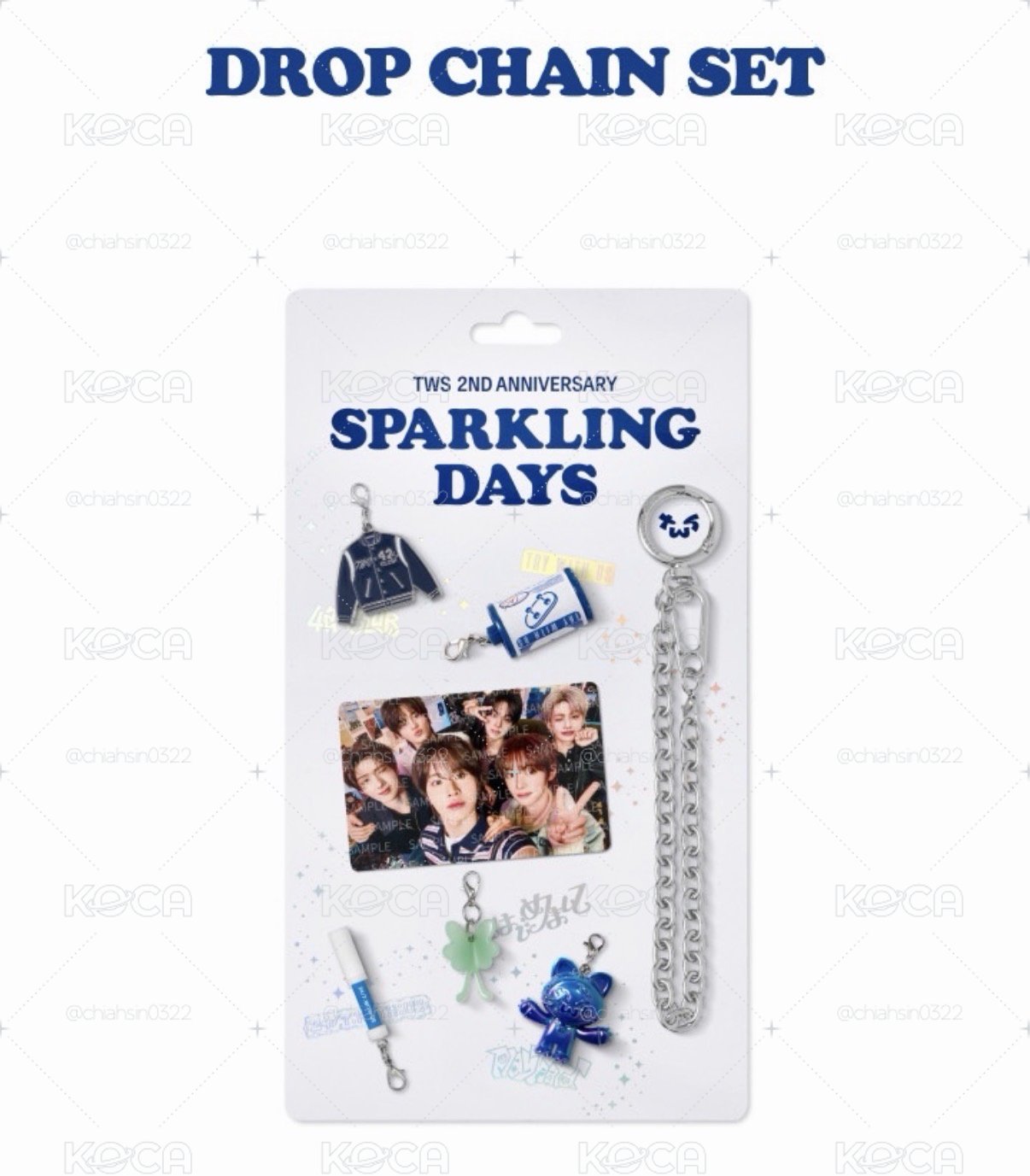 tws 2周年　ドロップチェーンセット　drop chain set TWSTWS Sparkling Days Official Merch文創小物】TWS 兩週年吊飾DROP