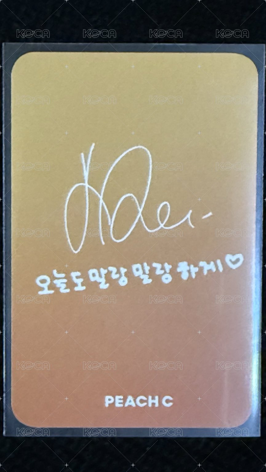 PeachC 代言卡 peach c 代言卡 背面