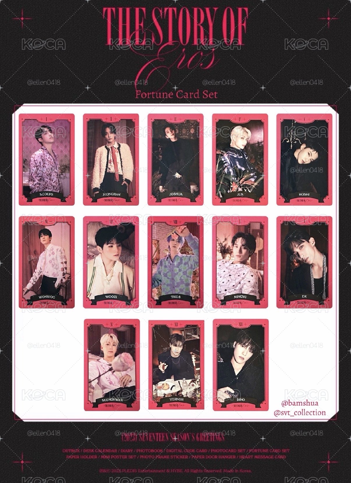 23’年曆Fortune  card 一套