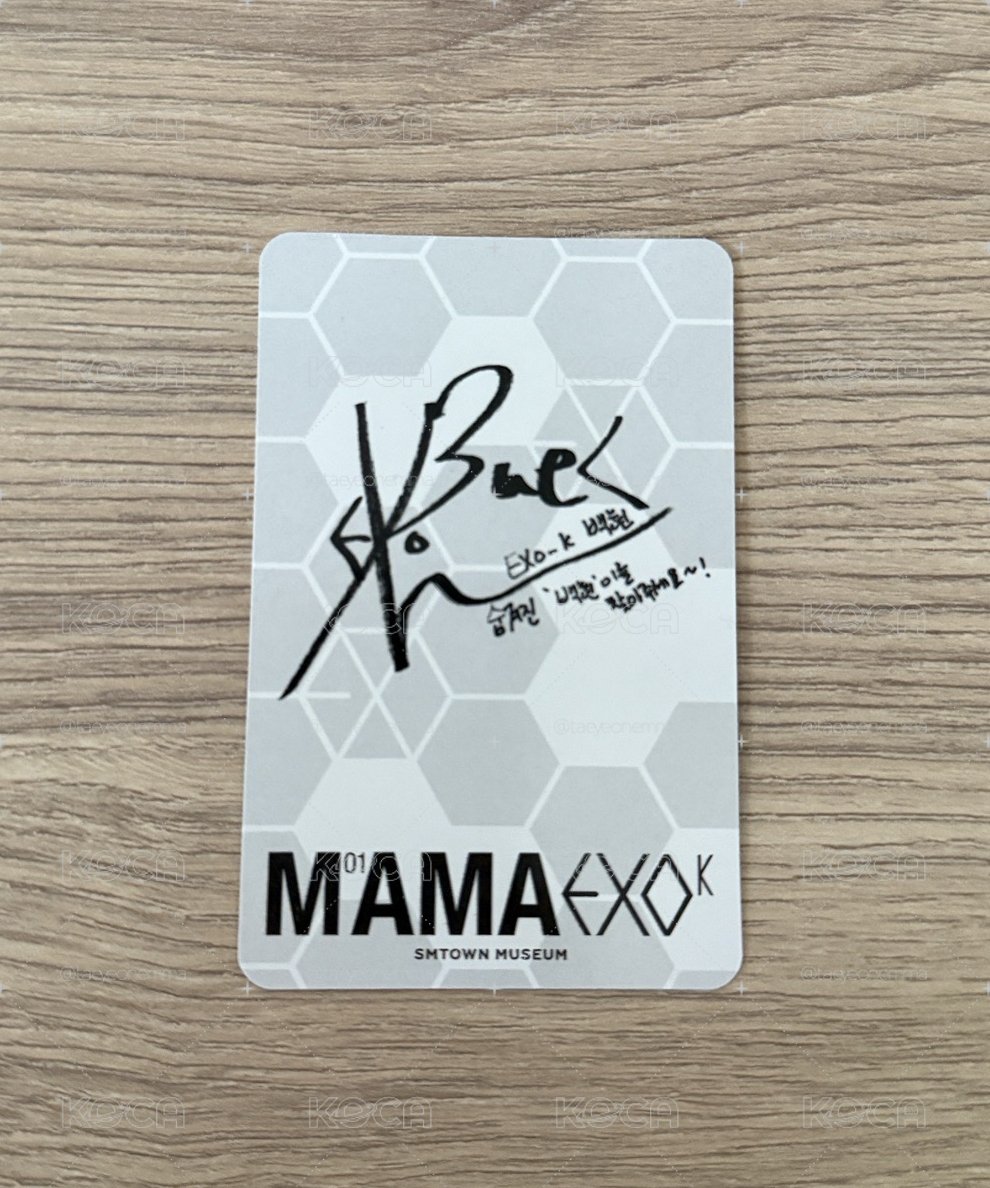 伯賢MAMA小卡
