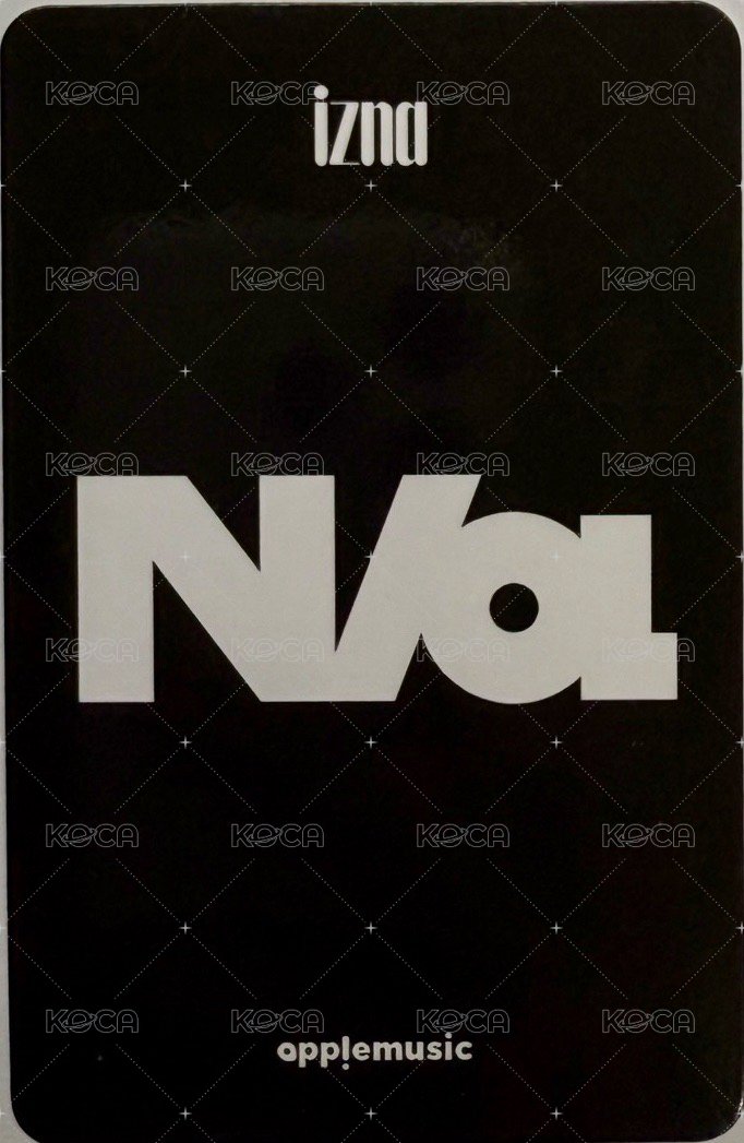 迷一 am 預售 特典卡  背面