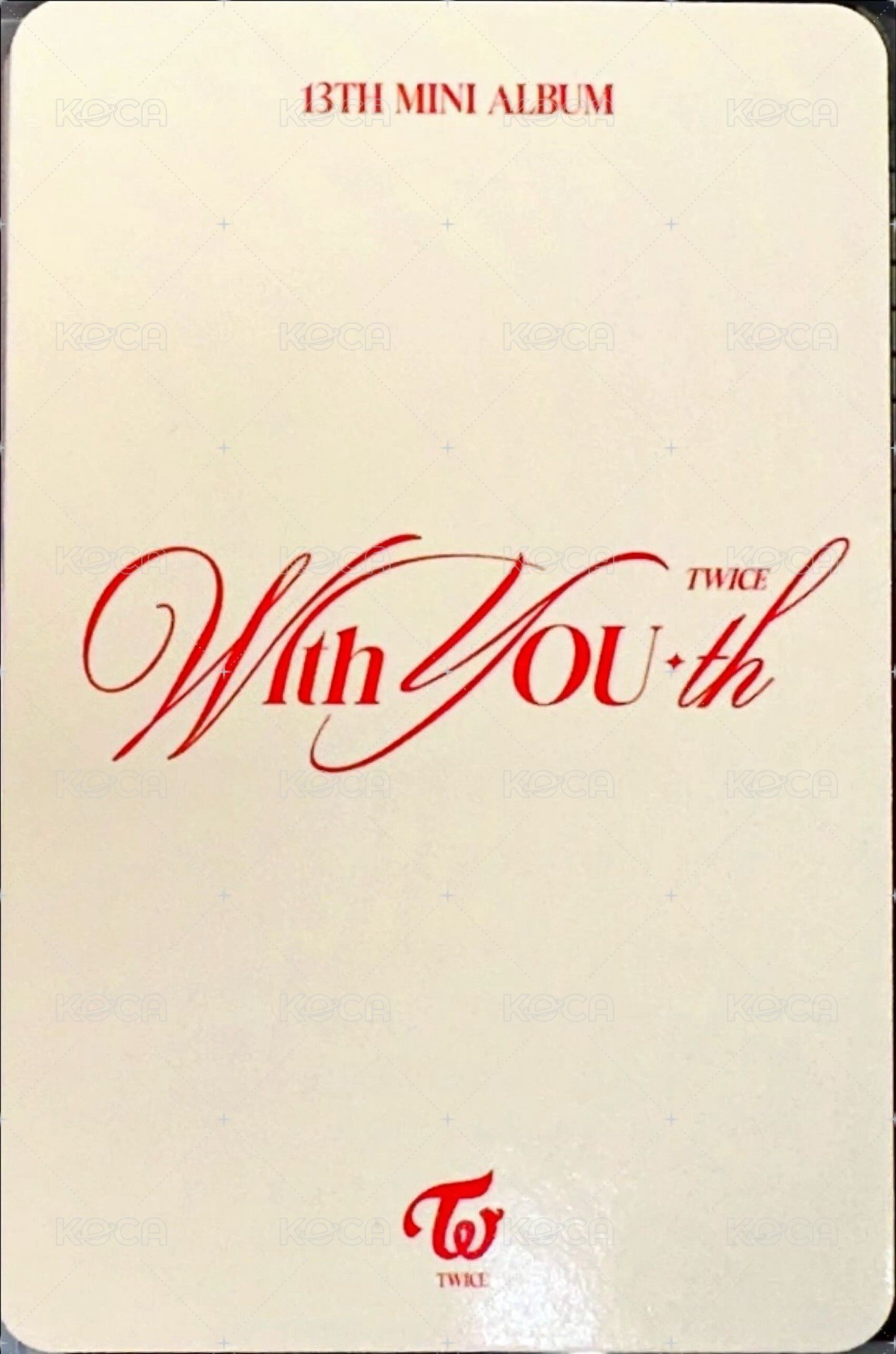 迷13 專輯卡 電子專 背面